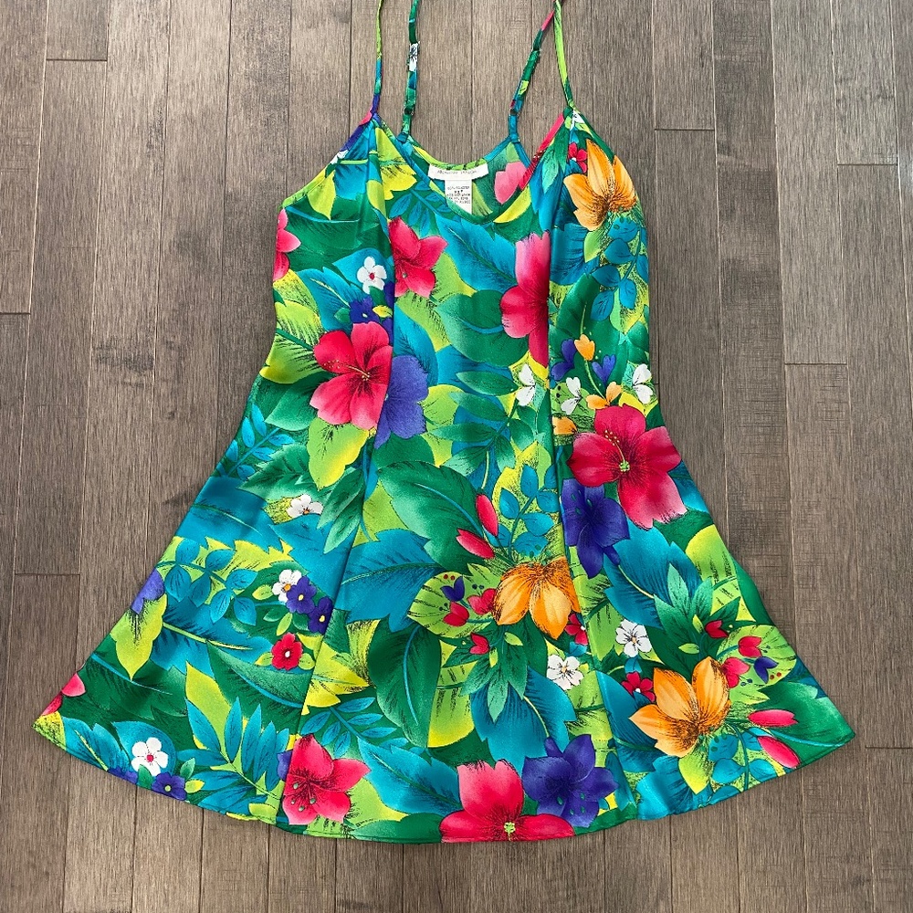 Morgan Taylor Silky Slip Dress Lingerie Nightgown